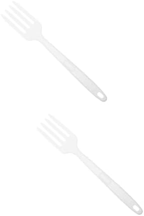 SHOWERORO 2pcs Heat Resistant Silicone Dinner Forks