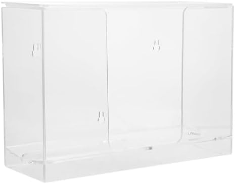 SOLUSTRE Tissue Box Organizer Wall-Mounted Clear Dispenser for Commercial Use