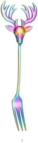 Elegant 304 Stainless Steel Dessert Fork with Mirror Polish Edge