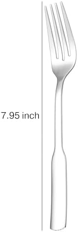 CHENSHO Silver Salad Fork 4 Piece Set