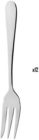 Grunwerg Windsor Carded 12-Piece Silver Pastry Fork Set