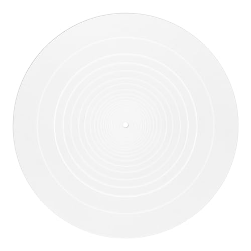 Tapis de Tourne Disque, Tapis de Platine Vinyle en Silicone de 30cm de Diamètre Tapis de Disque Antidérapant Antistatique pour Accessoires de Remplacement de Tapis de Disque Vinyle (Blanc) - Les Beatles, Paul McCartney, John Lennon, RIngo Starr, George Harrison Tapis de Tourne Disque, Tapis de Platine Vinyle en Silicone de 30cm de Diamètre Tapis de Disque Antidérapant Antistatique pour Accessoires de Remplacement de Tapis de Disque Vinyle (Blanc)