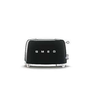 Smeg Tostapane TSF01BLEU Acciaio Inossidabile 2 Scomparti Nero