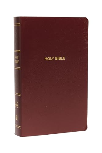 NKJV, Gift and Award Bible, Leather-Look, Burgundy, Red Letter, Comfort Print