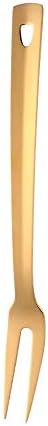 BuyGo Gold Grill Fork - 1228inch Stainless Steel Cooking Fork Heat Resistant