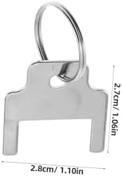 Zerodeko 5-Piece Metal Key Ring Set for Paper Towel Dispensers