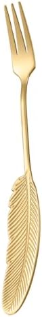 SEELLODGE 304 Stainless Steel Feather Series Dessert Fork