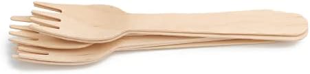 Eco-Friendly Birchwood 250-Pack Disposable Forks