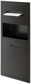 Commercial Stainless Steel Recessed Towel Dispenser with Trash Can