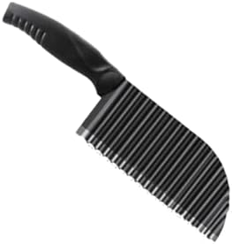 Zerodeko Stainless Steel Wave Slicer Comfortable Grip Black