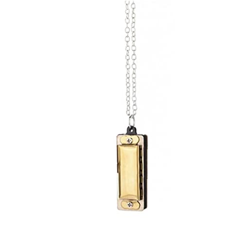 Mini Chaîne De Conception De Conception De Collier Métallique 8 Tons Harmonica - Les Beatles, Paul McCartney, John Lennon, RIngo Starr, George Harrison Mini Chaîne De Conception De Conception De Collier Métallique 8 Tons Harmonica