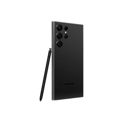 Samsung Galaxy S22 Ultra 5G Smartphone, 6.8 Zoll Dynamic AMOLED Display 2X, 120Hz, HDR10+, 108MP Kamera, 5.000 mAh Akku, Hybrid-SIM, Android 12 to 13 - Deutsche Version (256 GB, Black) – Bild 3
