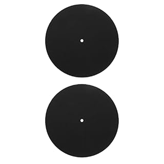 Vaguelly 2 Pièces Tapis de Plateau de Platine Feutre Feutrine Feutrine pour Phonographe Tourne-Disque Tourne-Disque LP Vinyle 27Cm - Les Beatles, Paul McCartney, John Lennon, RIngo Starr, George Harrison