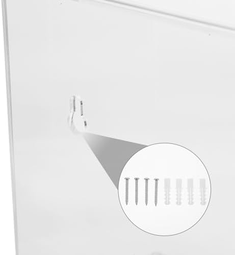 SOLUSTRE Tissue Box Organizer Wall-Mounted Clear Dispenser for Commercial Use