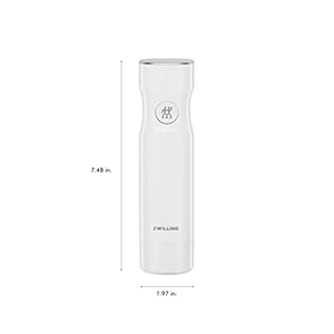 ZWILLING Fresh Save Vacuum Sealer Machine Starter Set with Airtight Food Storage Container Glass Sous Vide Bags Meal Prep