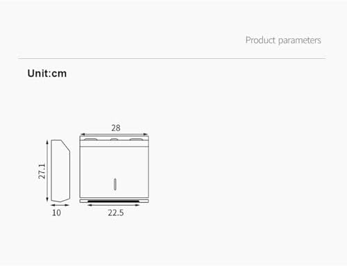 Wall-Mounted Stainless Steel Towel Dispenser with Lock