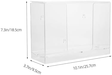 SOLUSTRE Tissue Box Organizer Wall-Mounted Clear Dispenser for Commercial Use