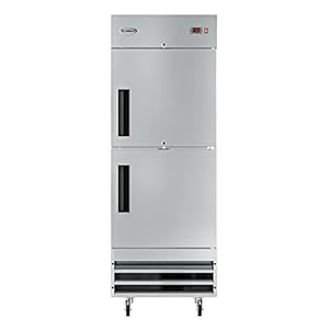   KoolMore-RIR-1D-SSHD-Commercial-Stainless-Steel-Reach-in-Refrigerator-with-Half-Door-Access-for-Restaurant-Cafe-and-Cold-Food-Storage-Large-23-Cu-Ft-Capacity-Heavy-Duty-Kitchen-Use-2-Silver