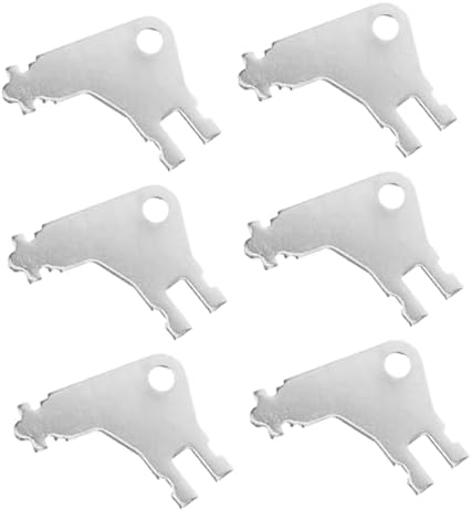 6-Pack Durable Metal Commercial Toilet Paper Dispenser Keys