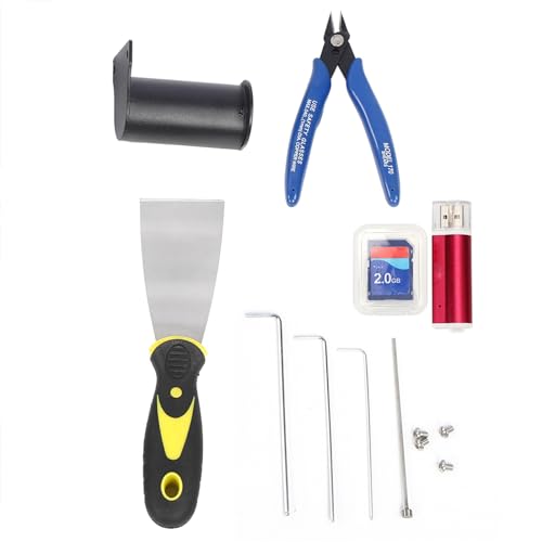 Fafeicy Tragbarer 3D-Drucker, ZD-2000 24-V-Chinesisch/Englisch-Bildschirm Metallplattengehäuse XY Linea-Druckmaschine, USB-WLAN-Druckanschluss(EU Plug 220V -Schwarz + Schwarz), 3D Drucker – Bild 5