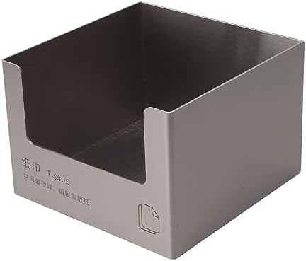 Modern Stainless Steel Square Napkin Holder for Kitchen Bathroom