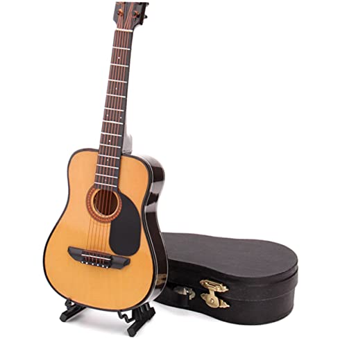 VICASKY 1 Pc Modèle De Mini-Guitare Guitare Classique Modèle De Guitare Support à Crochets Rabattables Miniatures Décor Rétro Mini Décor De Guitare d’anniversaire Guitare Bambou - Les Beatles, Paul McCartney, John Lennon, RIngo Starr, George Harrison VICASKY 1 Pc Modèle De Mini-Guitare Guitare Classique Modèle De Guitare Support à Crochets Rabattables Miniatures Décor Rétro Mini Décor De Guitare d'anniversaire Guitare Bambou