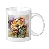   Cactus-Coffee-Mug-Succulents-Tropical-Botanical-Floral-Watercolor-Graffiti-Country-Farmhouse-Yellow-Green-Ceramic-lnsulated-Unspillable-Family-School-Pantry-Tea-Cups-Coffee-Mug-Birthday-11-Ounce