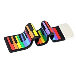 Clavier Électronique Clavier Électronique Portable Le Piano À 49 Touches Arc-en-ciel Roulé À La Main Est Fabriqué En Caoutchouc De Silicone Pour Un Transport Facile - Les Beatles, Paul McCartney, John Lennon, RIngo Starr, George Harrison