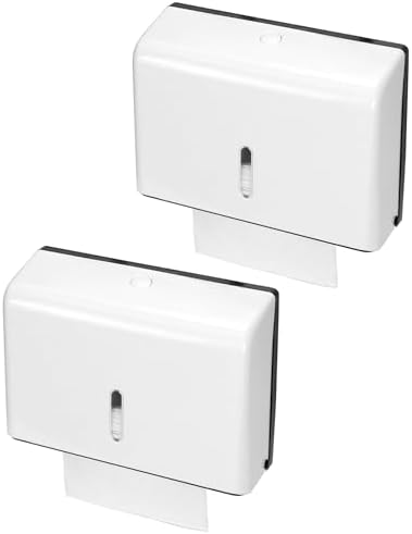 QWORK Wall-Mounted Paper Towel Dispenser Durable Multi-Fold Easy to Use