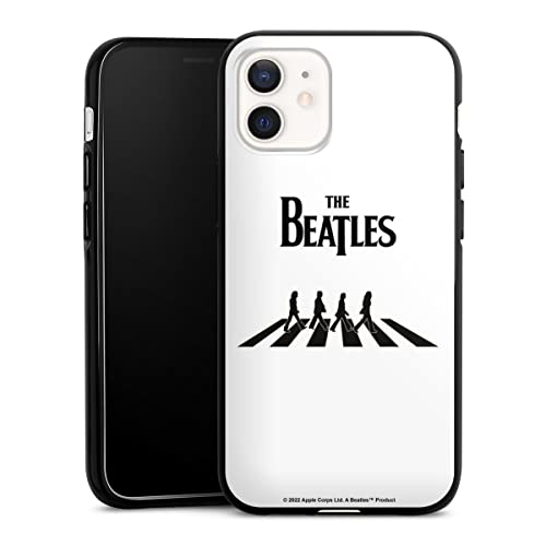 DeinDesign Coque en Silicone Compatible avec Apple iPhone 12 Étui Silicone Coque Souple The Beatles Abbey Road Musique - Les Beatles, Paul McCartney, John Lennon, RIngo Starr, George Harrison DeinDesign Coque en Silicone Compatible avec Apple iPhone 12 Étui Silicone Coque Souple The Beatles Abbey Road Musique