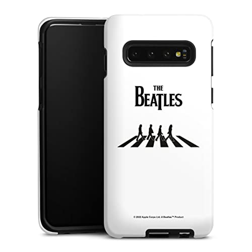 DeinDesign Coque Compatible avec Samsung Galaxy S10 Coque renforcée Coque Antichoc The Beatles Abbey Road Musique - Les Beatles, Paul McCartney, John Lennon, RIngo Starr, George Harrison DeinDesign Coque Compatible avec Samsung Galaxy S10 Coque renforcée Coque Antichoc The Beatles Abbey Road Musique