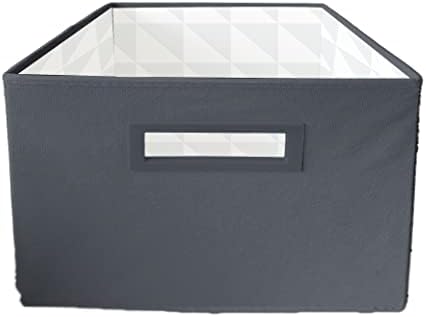 Superio Foldable Open Storage Basket Grey