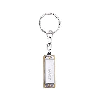 Ogquaton Mini harmonica porte-clés – 4 trous – 8 tons – Pour enfant – Cadeau - Les Beatles, Paul McCartney, John Lennon, RIngo Starr, George Harrison