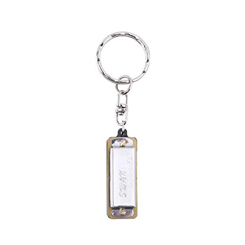 Ogquaton Mini harmonica porte-clés – 4 trous – 8 tons – Pour enfant – Cadeau - Les Beatles, Paul McCartney, John Lennon, RIngo Starr, George Harrison Ogquaton Mini harmonica porte-clés - 4 trous - 8 tons - Pour enfant - Cadeau
