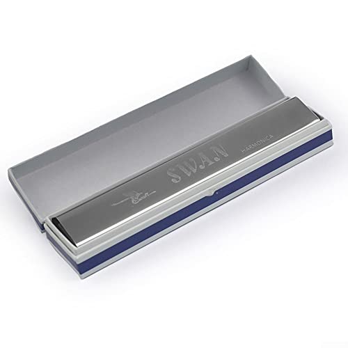 Harmonica professionnel en acier inoxydable avec 24 trous en forme de cygne - Les Beatles, Paul McCartney, John Lennon, RIngo Starr, George Harrison Harmonica professionnel en acier inoxydable avec 24 trous en forme de cygne