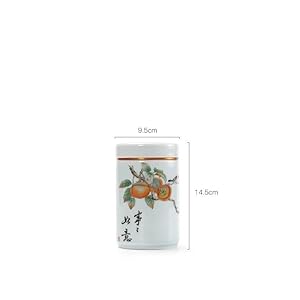   Tea-Storage-Jar-Tea-Caddy-Ceramic-Tea-Sealed-Caddy-Ceramic-Coffee-Tea-Canister-Vintage-Chinese-Style-Tea-Jar-Food-Storage-Containers
