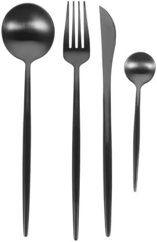 Stainless Steel Fork Spoon and Knife Set 304 Material Diamond-Shard Resistant