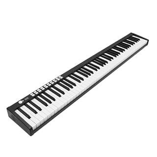 Clavier Électronique Piano Électronique Pliable Portable 88 Touches Piano Électronique Roulé À La Main Fabriqué Avec Un Cadre En Aluminium Et Un Matériau PC(Black) - Les Beatles, Paul McCartney, John Lennon, RIngo Starr, George Harrison