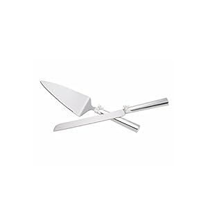 Kate Spade New York Grace Avenue 2-Piece Dessert Set, 1.45 LB, Metallic, Silver Plated Kate Spade New York Grace Avenue 2 Piece Dessert Set 145 LB Metallic Silver Plated