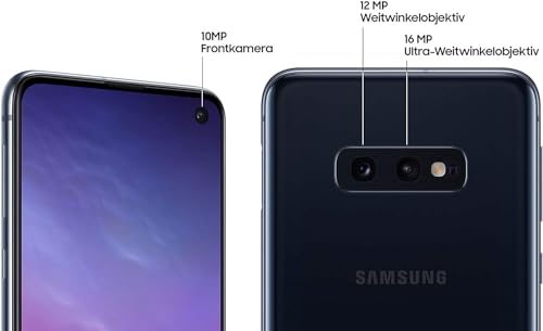 Samsung Galaxy S10e Smartphone 4G, Zoll 5.8, Android 9 to 12 (256 GB Interner Speicher) - Deutsche Version (Prism Schwarz, 6 GB + 256 GB) – Bild 4