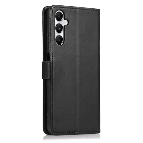 FUNHULLUN Handyhülle für Samsung Galaxy A05S Leder Hülle Flip Case mit Kartenfach Standfunktion für Samsung Galaxy A05S Schutzhülle,Schwarz – Bild 4