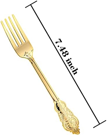 Wow Gold Plastic Forks for Parties and Weddings