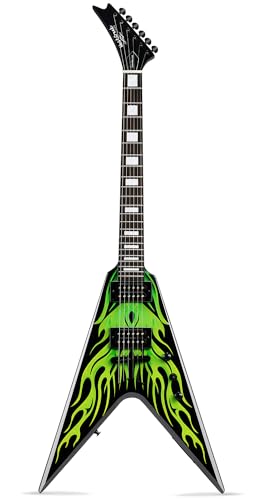 WestCreek Guitars CERBERUS Guitare Électrique, V Heavy Metal Solid Body Electric Guitar, Sillet En Os, Touche En Palissandre, Corps En Acajou, 22 frettes (CB-2 Vert) - Les Beatles, Paul McCartney, John Lennon, RIngo Starr, George Harrison WestCreek Guitars CERBERUS Guitare Électrique, V Heavy Metal Solid Body Electric Guitar, Sillet En Os, Touche En Palissandre, Corps En Acajou, 22 frettes (CB-2 Vert)
