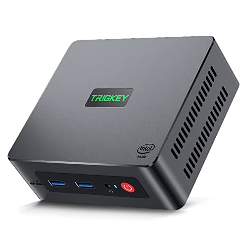 TRIGKEY Mini PC 12th Gen Intel Alder Lake-N100 Prozessor (bis zu 3,40GHz) Green G4 Mini Computer 11 Pro, 16G DDR4 3200Mhz 500G M.2 NVME SSD Mini Desktop, Dual HDMI, WiFi 6, BT 5.2, USB 3.2 Gen 2