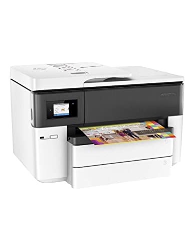 HP OfficeJet Pro 7740 A3-Multifunktionsdrucker (DIN A3, Drucker, Scanner, Kopierer, Fax, WLAN, Duplex, HP ePrint, Apple Airprint, USB, 4800 x 1200 dpi), 500 Blatt Papierfach, Schwarz / Weiß – Bild 5