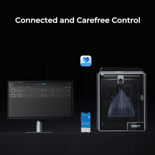 Creality K1 3D-Drucker, 600 mm/s Druckgeschwindigkeit 3D Printer, Dual-Core 1,2 GHz CPU, LCD-Auto-Nivellierfunktion, Doppelventilator-Kühlungsmodell, Druckgröße 220 * 220 * 250 mm – Bild 5