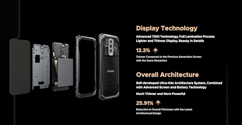 DOOGEE Blade 10 Ultra Smartphone ohne Vertrag (2024), 20GB + 256GB, 10.7mm Thin Simlockfreie Handys, Robustes 4G, 50MP Kamera + 8MP Outdoor Handy, 5150mAh Akku, Android 14, 6.56 Zoll, NFC/Fingerprint – Bild 4