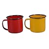 SHOWERORO 2pcs Colored Enamel Mug Tea Cup Outdoor Decor Whiskey Cup Tea Coffee Mug Coffee Cups Ceramic Enamel Cups Espresso Small Water Cup Vintage Enamel Bowl Kids Mug Bulk Child Enamel Pot