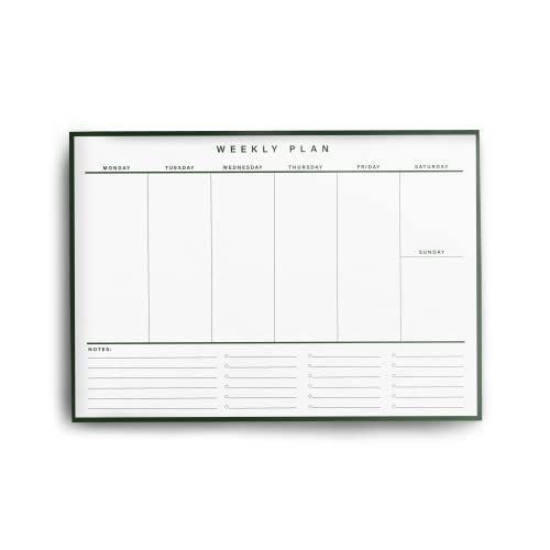 A4 Weekly Desk Planner - 52 undated pages - 100gsm Premium Paper - Simple Weekly Planner - To do list, Notes for Home Business Office, Organising and Productivity Planning