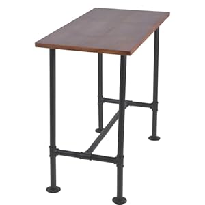   Industrial-413inch-Height-Bar-Table-Vintage-Pipe-Design-Bistro-Table-Rustic-Kitchen-Dining-Breakfast-Desk-Farmhouse-Office-Computer-Desk-Wooden-Top-Pub-Coffee-Table